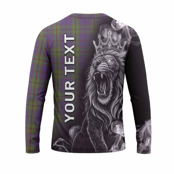 Strachan Tartan Long Sleeve T-Shirt Roaring Lion Heritage