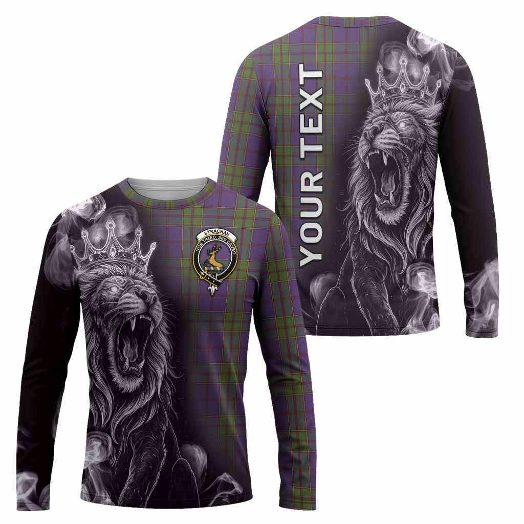 Strachan Tartan Long Sleeve T-Shirt Roaring Lion Heritage