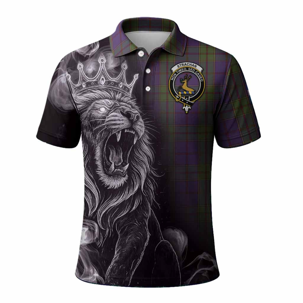 Strachan Tartan Polo Shirt Roaring Lion Heritage