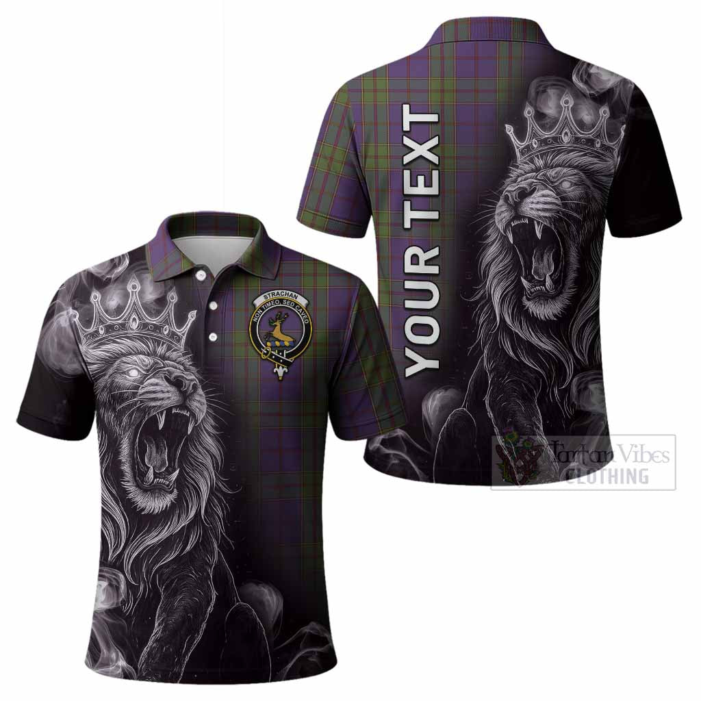 Strachan Tartan Polo Shirt Roaring Lion Heritage