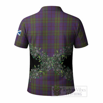 Strachan Tartan Polo Shirt Thistle Scottish Spirit