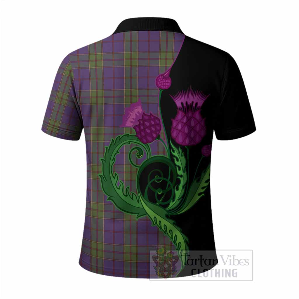 Strachan Tartan Polo Shirt Traditional Scottish Thistle