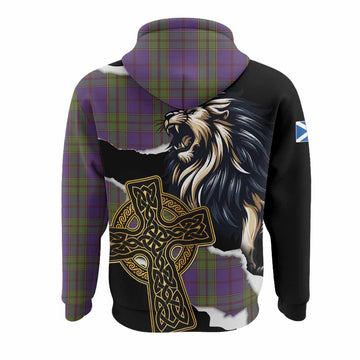 Strachan Tartan Scottish Hoodie Lion Celtic Heritage