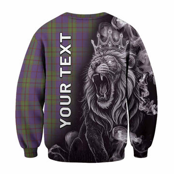 Strachan Tartan Sweatshirt Roaring Lion Heritage