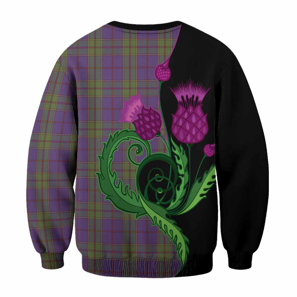 Strachan Tartan Sweatshirt Traditional Scottish Thistle