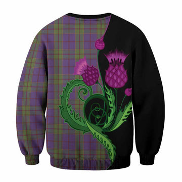 Strachan Tartan Sweatshirt Traditional Scottish Thistle