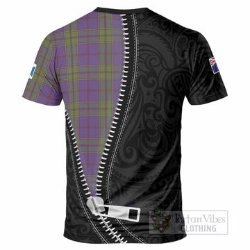 Strachan Tartan T-Shirt New Zealand Pattern Unique Zipper Stylized