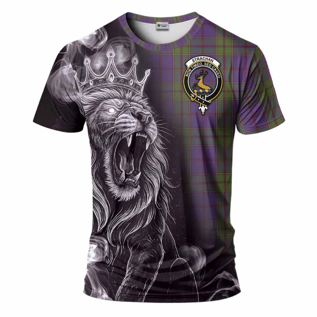 Strachan Tartan T-Shirt Roaring Lion Heritage