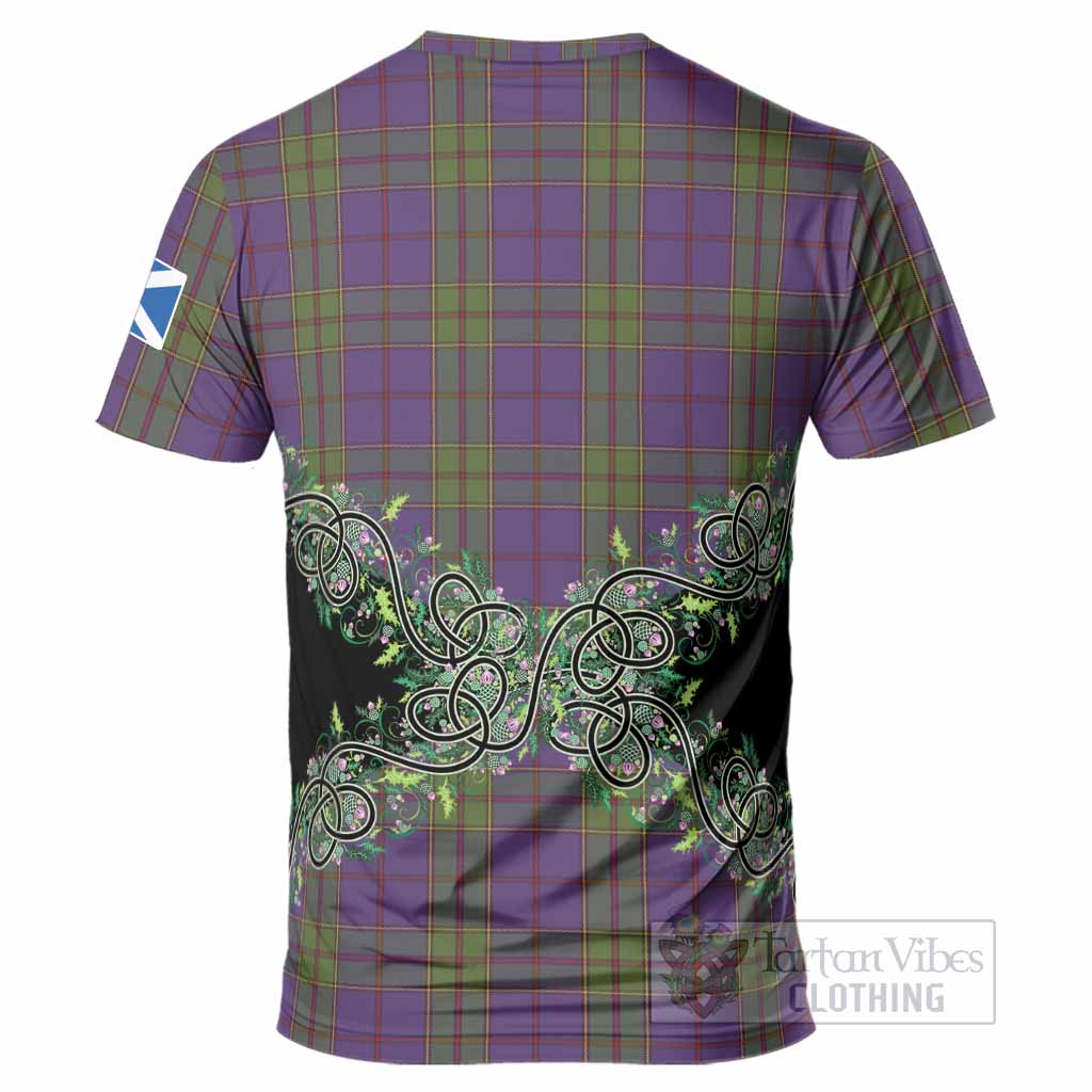 Strachan Tartan T-Shirt Thistle Scottish Spirit
