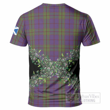 Strachan Tartan T-Shirt Thistle Scottish Spirit