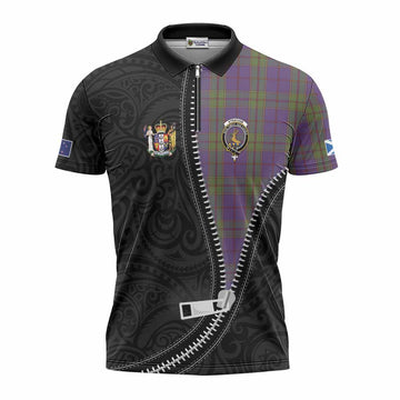 Strachan Tartan Zipper Polo Shirt New Zealand Pattern Unique Zipper Stylized