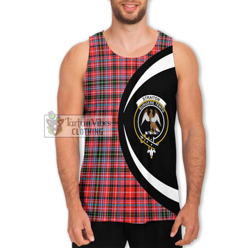 Straiton Tartan Men's Tank Top with Family Crest Circle Style Men - Tartan Vibes Clothing