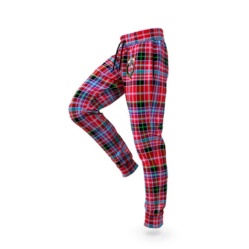 Straiton Tartan Joggers Pants with Family Crest