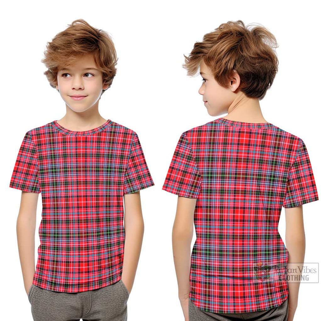 Straiton Tartan Kid T-Shirt Youth XL Size14 - Tartanvibesclothing Shop