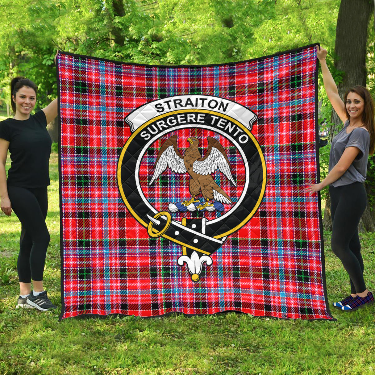 straiton-tartan-quilt-with-family-crest