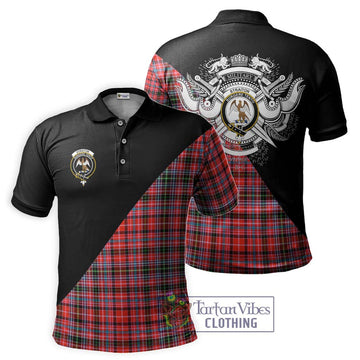 Straiton Tartan Polo Shirt with Family Crest and Military Logo Style Kid - Tartan Vibes Clothing