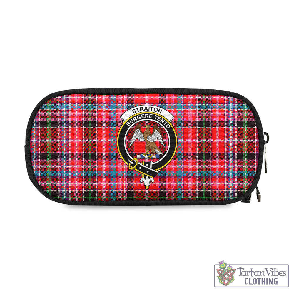 Tartan Vibes Clothing Straiton Tartan Pen and Pencil Case with Family Crest