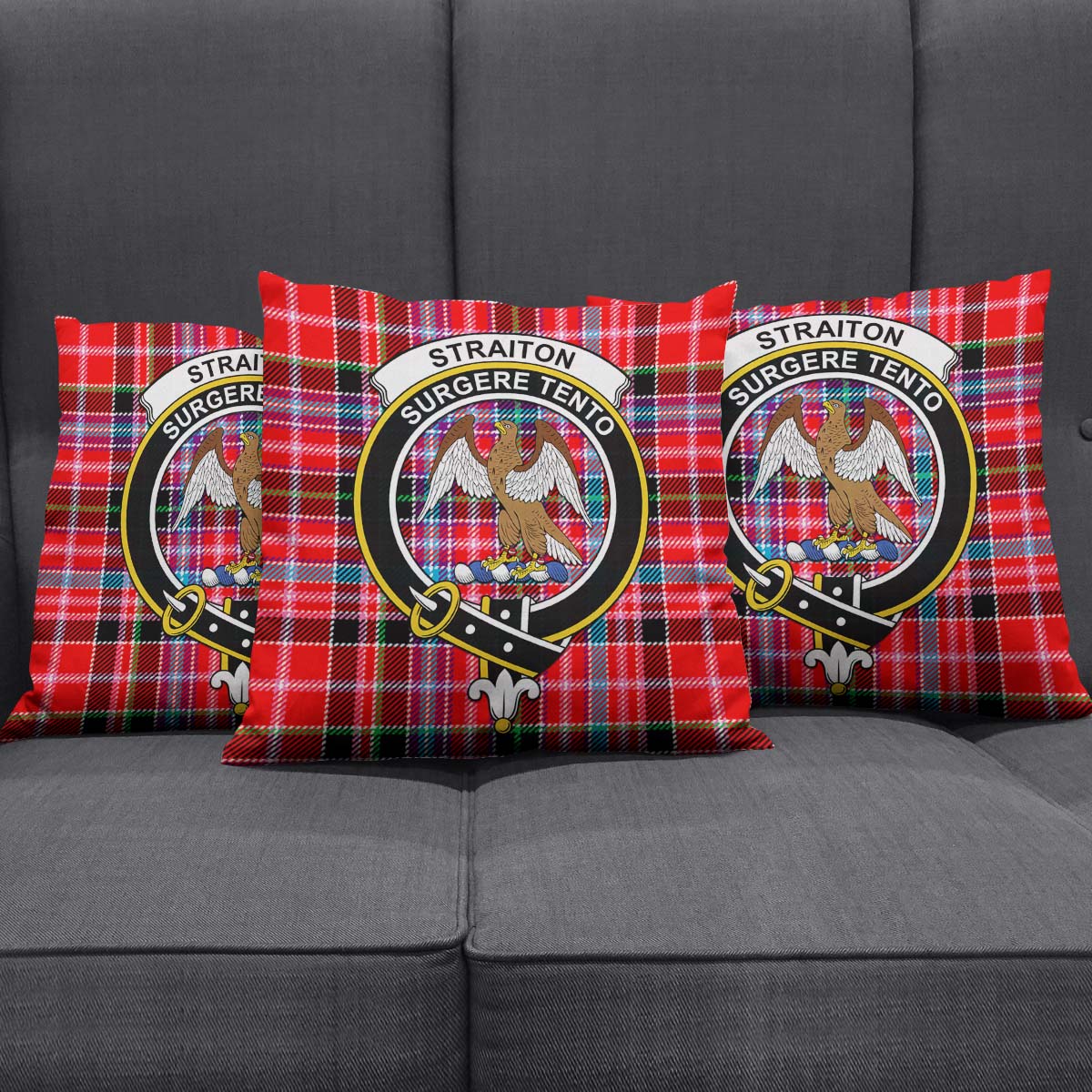 Straiton Tartan Crest Shower Curtain