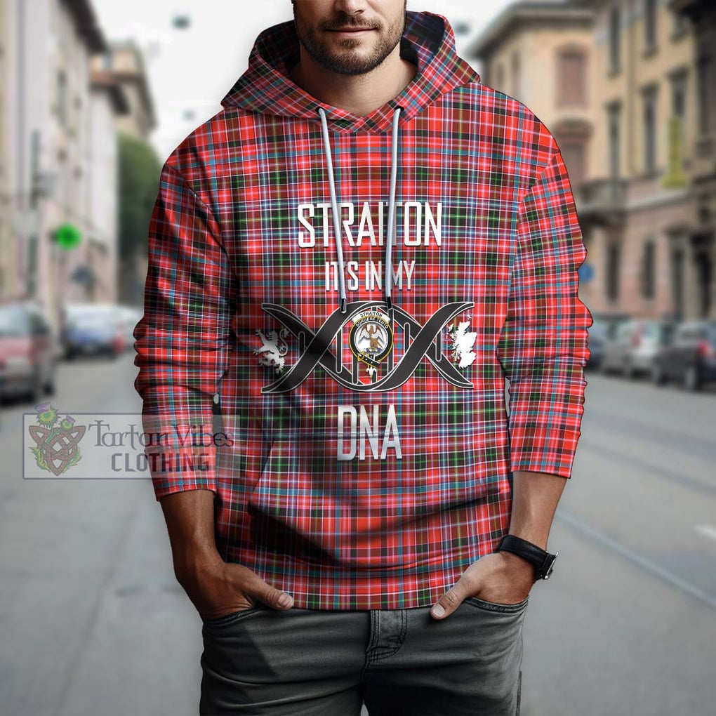 Straiton Tartan Hoodie with Family Crest DNA In Me Style Pullover Hoodie - Tartanvibesclothing Shop