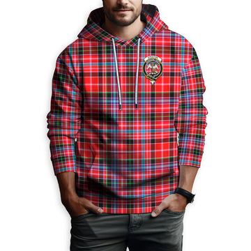 Straiton Tartan Hoodie with Family Crest