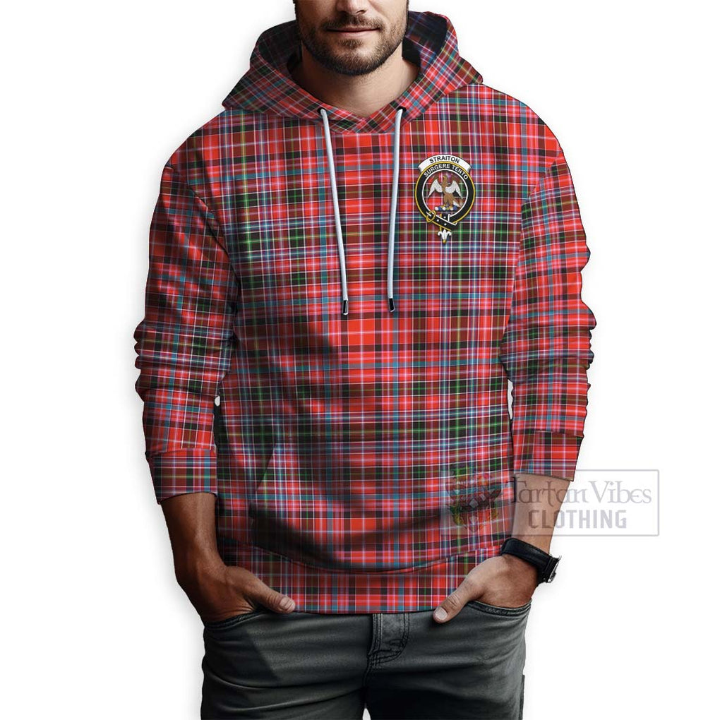 Tartan Vibes Clothing Straiton Tartan Hoodie with Family Crest Celtic Skull Style