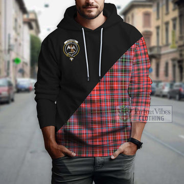 Straiton Tartan Hoodie with Family Crest and Military Logo Style - Tartanvibesclothing Shop