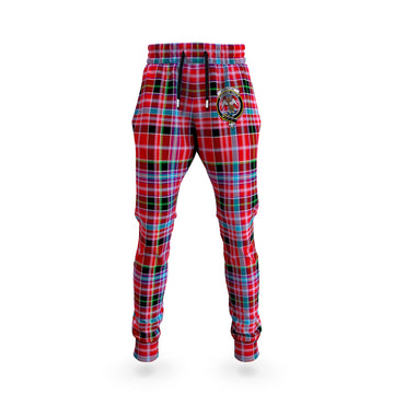 Straiton Tartan Joggers Pants with Family Crest