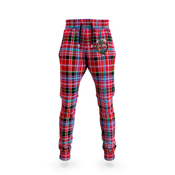 Straiton Tartan Joggers Pants with Family Crest