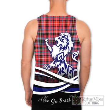 Straiton Tartan Men's Tank Top with Alba Gu Brath Regal Lion Emblem - Tartanvibesclothing Shop