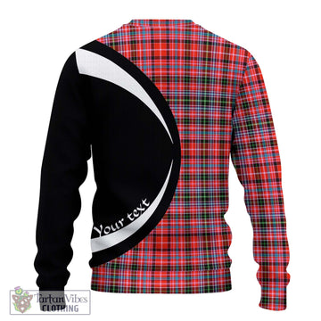 Straiton Tartan Knitted Sweater with Family Crest Circle Style - Tartan Vibes Clothing