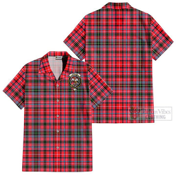 Straiton Tartan Cotton Hawaiian Shirt with Family Crest Kid - Tartan Vibes Clothing