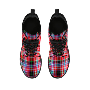 Straiton Tartan Leather Boots