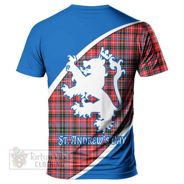 Tartan Vibes Clothing Straiton Family Crest Tartan T-Shirt Celebrate Saint Andrew's Day in Style