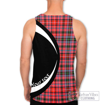 Straiton Tartan Men's Tank Top with Family Crest Circle Style - Tartan Vibes Clothing