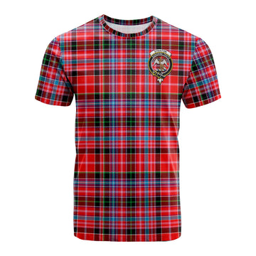 Straiton Tartan T-Shirt with Family Crest