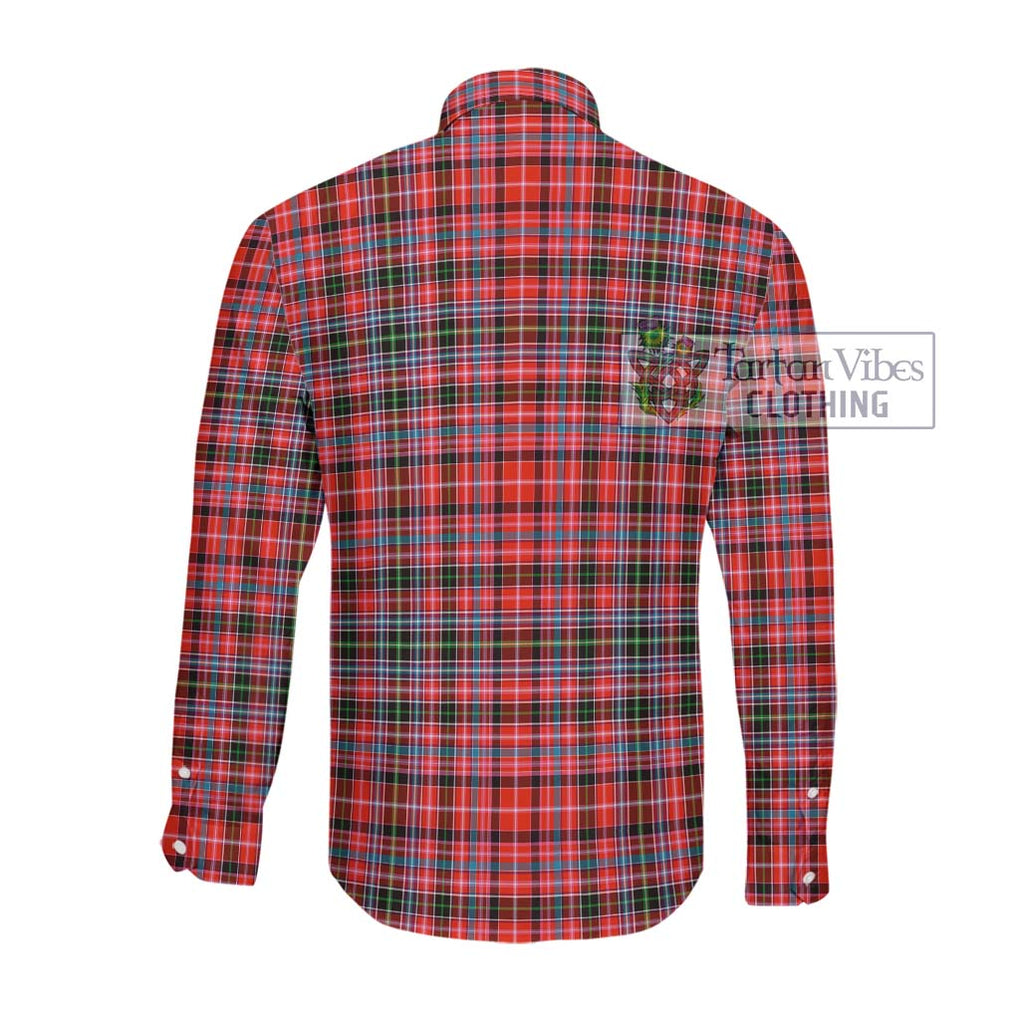 Straiton Tartan Long Sleeve Button Shirt with Family Crest DNA In Me Style - Tartanvibesclothing Shop
