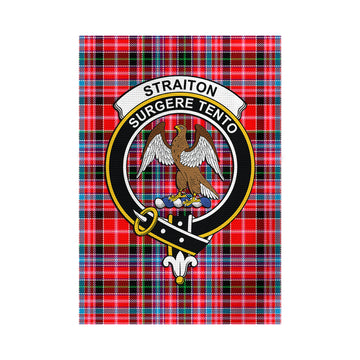 Straiton Tartan Flag with Family Crest - Tartan Vibes Clothing