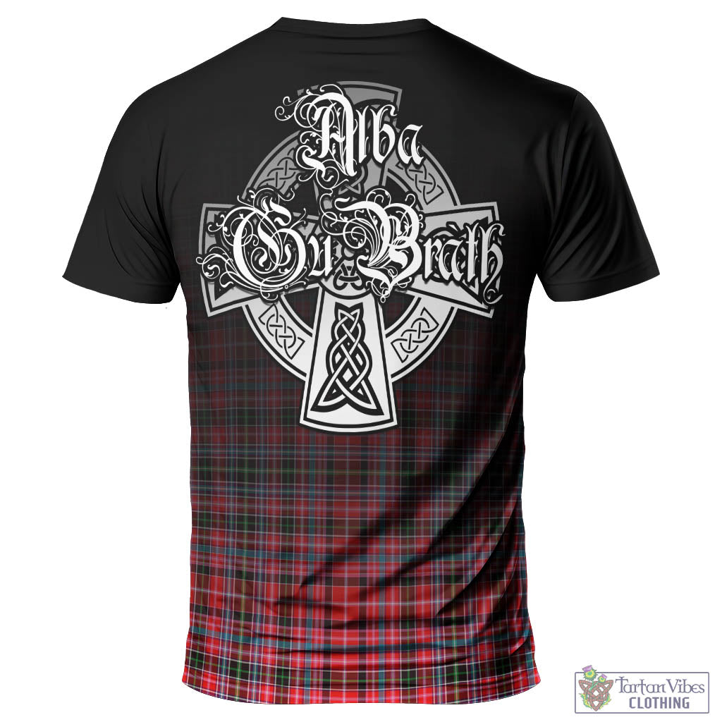 Tartan Vibes Clothing Straiton Tartan T-Shirt Featuring Alba Gu Brath Family Crest Celtic Inspired
