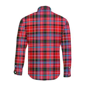 Straiton Tartan Long Sleeve Button Up Shirt with Family Crest - Tartan Vibes Clothing