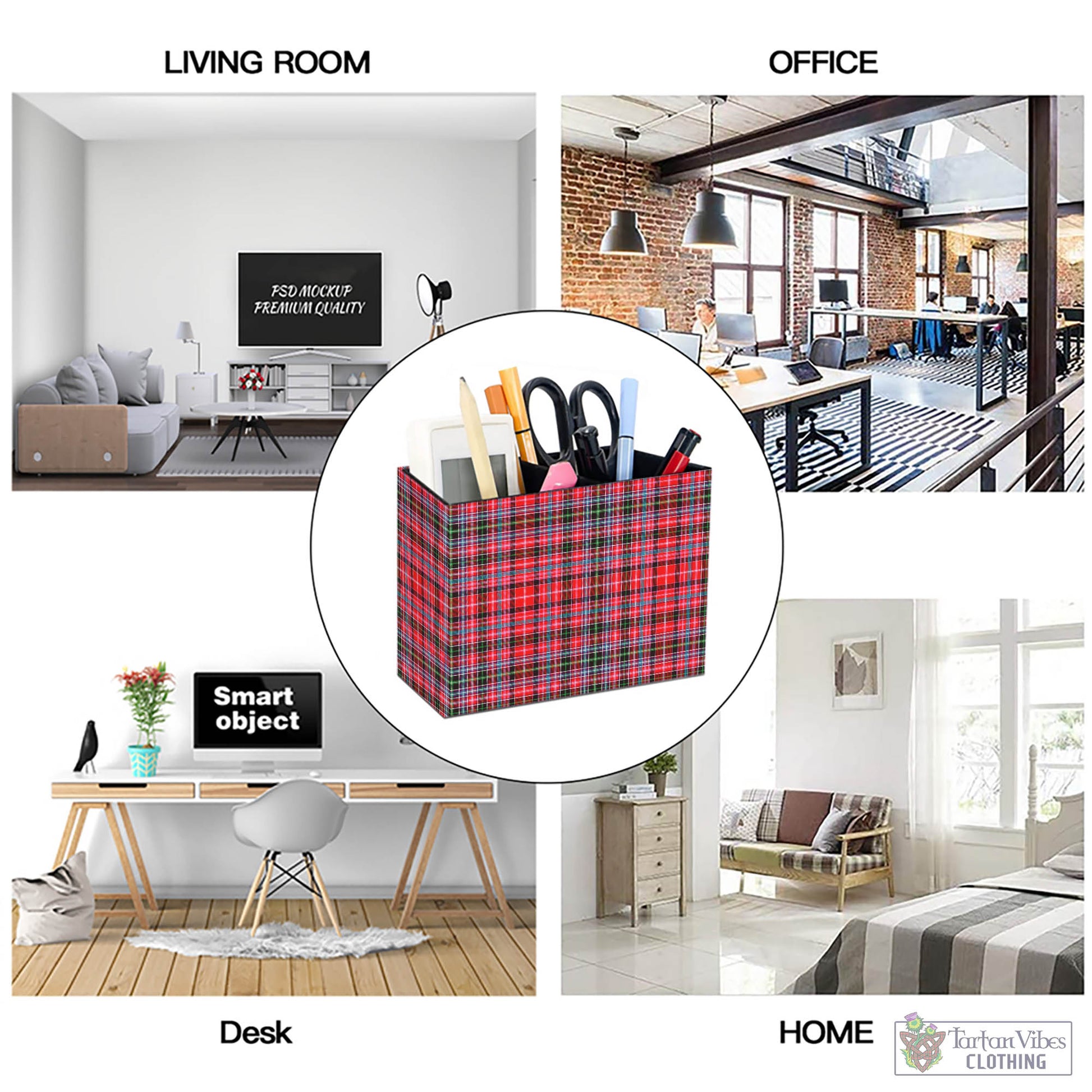 Tartan Vibes Clothing Straiton Tartan Pen Holder