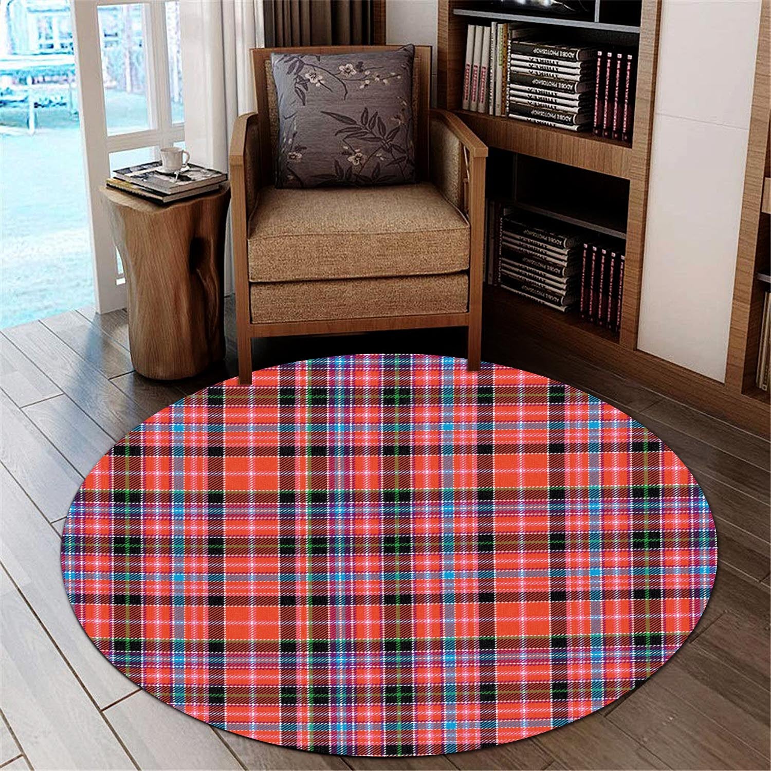 straiton-tartan-round-rug