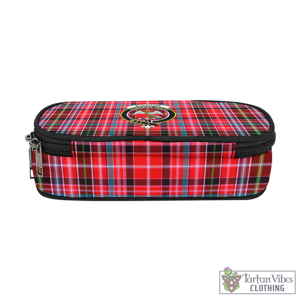 Tartan Vibes Clothing Straiton Tartan Pen and Pencil Case with Family Crest