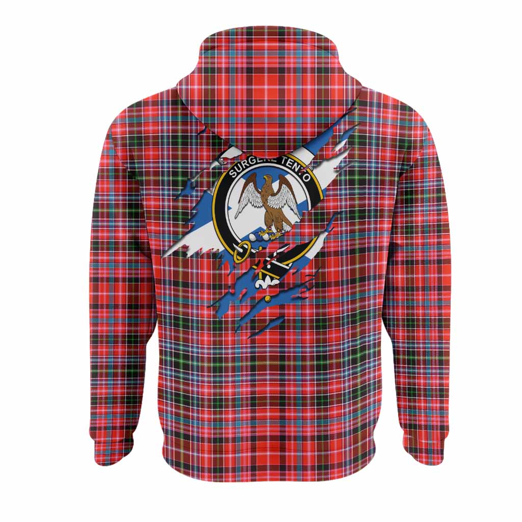 Straiton Clan Crest In Me Tartan Hoodie Scotland Flag Style