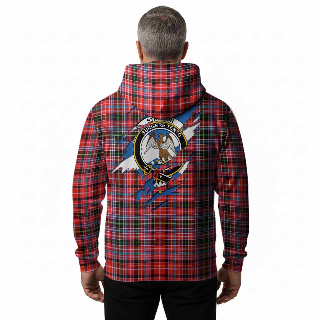 Straiton Clan Crest In Me Tartan Hoodie Scotland Flag Style