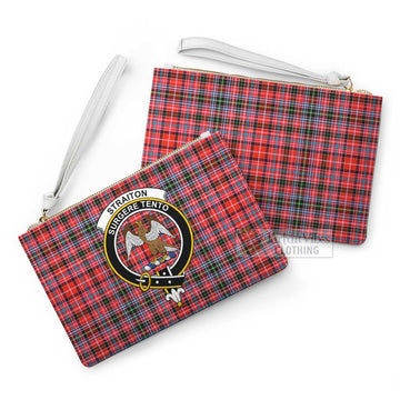 Straiton Family Crest Tartan Clutch Bag