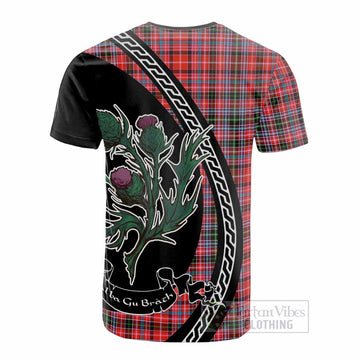 Straiton Family Crest Tartan Cotton T-shirt Alba Thistle Inspired - Tartan Vibes Clothing