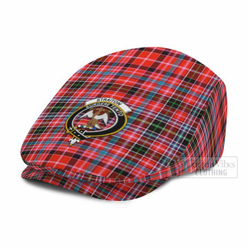 Straiton Family Crest Tartan Jeff Cap, Tartan Flat Cap