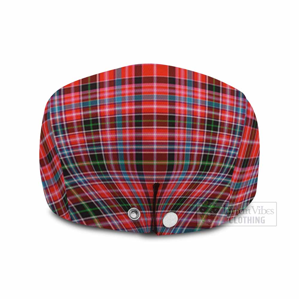 Straiton Family Crest Tartan Jeff Cap, Tartan Flat Cap
