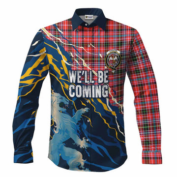 Straiton Scotland Tartan Long Sleeve Button Shirts WC2026 Football - We'll Be Coming