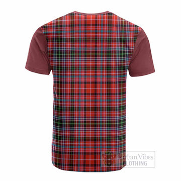 Straiton Tartan Accent Cotton T-shirt with Family Crest